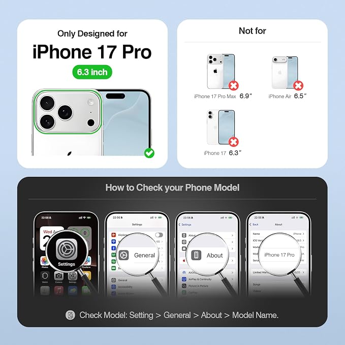 Antsturdy Compatible with Magsafe Magnetic 2 in 1 Detachable iPhone 17 Pro Wallet Case with Credit Card Holder Slots,PU Leather RFID Blocking Phone Cover Wrist Strap Zipper Women Men,Dark Blue