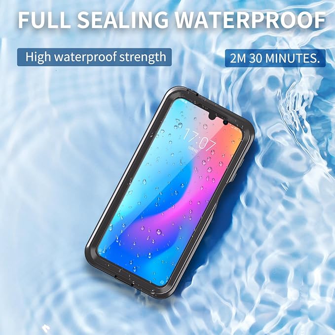 Beasyjoy for Moto G Stylus 5G 2024 Case Waterproof, IP68 Underwater with Built-in Screen Protector, Full Body Military Grade Shockproof Dustproof Protective Rugged Cover, Black