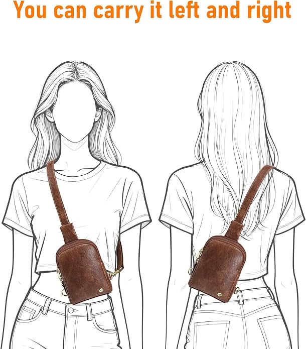INICAT Small Sling Bag for Women Everyday & Travel Crossbody Bags Lightweight Cross Body Purses Vegan Leather