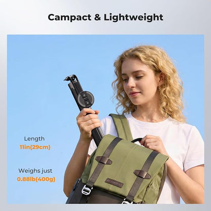 K&F CONCEPT Popod 72" Phone Tripod, 3-in-1 Clip & Magnetic Selfie Stick with Remote, Automatic Phone Tripod Stand, Compatible with iPhone 17-12 Series Pocket 3 Android Phones 1/4" Screw Accessories