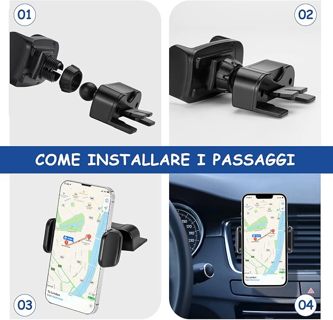 Universal Cellphone Car Holder Air Vent Outlet CD Slot Clip for Mobile Cell Phone Stand ABS Mount Support Interior Accessories
