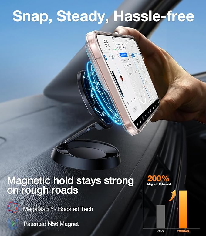 TORRAS Ostand 10,000mAh QI2 Magnetic Battery Pack with Stand & Magnetic Case — Buy Together to Save 15%