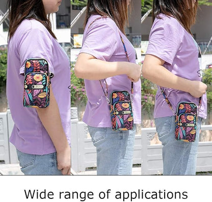 Sports Armband Outdoor Sweat-Proof Running Armbag Cross-Body Shoulder Casual Wallet Purse Gym Fitness Cell Phone Bag Key Holder for iPhone 13 Pro/ 12 Pro/Xs Max/Xr,Galaxy S10 Plus, P30 Pro (#27)