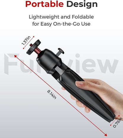 Phone Tripod with Wireless Remote, Mini Stand Compatible with Cell Phones, Cameras