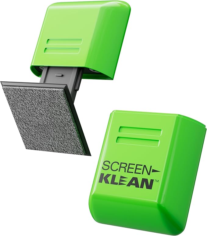 ScreenKlean Tablet Screen Cleaner - Compatible with iPad, Android & Amazon Tablet - with Carbon Microfiber Tech-Injected Green-1 Count (Pack of 1)