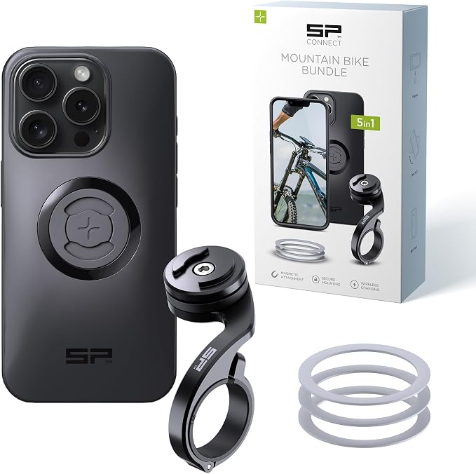 SP CONNECT SPC+ Mountain Bike Phone Holder | Compatible with iPhone 15 Pro | MagSafe | Bike Phone Mount