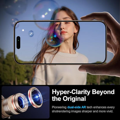 X-it 2-Pack Camera Lens Protector for iPhone 17/16/15/14 Pro Max&17/16/15/14 Pro, [Shatterproof & Impact Resistant] 9H High-Alumina Tempered Glass, Anti-Scratch, Dustproof, Strong Adsorption, Case Friendly, Ultra HD Clear
