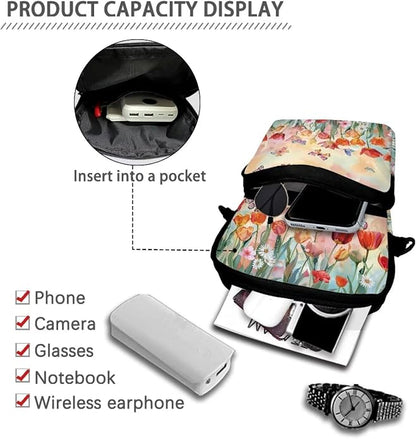 Men's Crossbody Bag, Small Cell Phone Wallet, Women's Shoulder Handbag, Travel Gym Bag