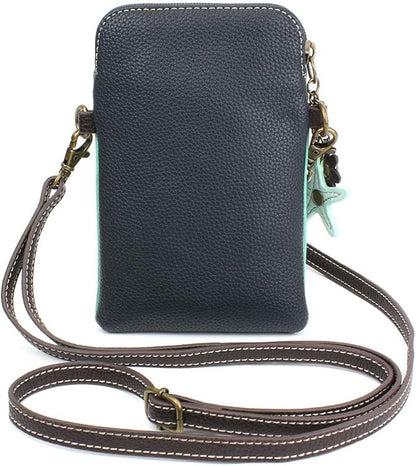 CHALA Dazzled Cell Phone Crossbody Purse-Women PU Leather Multicolor Handbag with Adjustable Strap