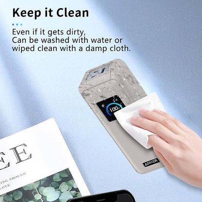 Case for Anker Prime Power Bank(26,250mAh 300W),NOUKAJU Silicone Protective Case,Drop-Proof,Scratch-Proof,Shock-Proof,Dust-Proof,Protective Cover for Anker Prime 26,250mAh Power Bank 300W(Gray)