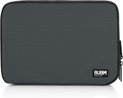 BUBM Double Layer Electronic Accessories Organizer, Travel Gear Bag for Cables, USB Flash Drive, Plug and More, Perfect Size Fits for iPad mini (Medium, Gray) | Travel Gadget Bag for Cables, USB Flash Drive, Plug and More, Perfect Size Fits for iPad Mini