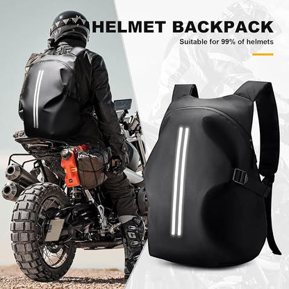 Motorcycle Helmet Backpack, Luggage Backpack for Men, Motorcycle accessories, Motorbike Riding Bags, Bikers backpack, Large Capacity Laptop Bag