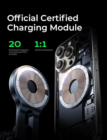 LISEN for iPhone 17 MagSafe Car Mount Charger, [Safer & Faster] Vent Magnetic Wireless Car Charger, Car Vent Phone Mount Charger Fits iPhone 17 Pro Max Air 15 14 13, Samsung with MagSafe Case,Silver