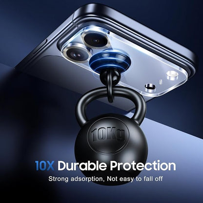 UniqueMe Compatible for 3 Pack iPhone 17 Pro Camera Lens Protector - [Drop Protection] [Case Friendly] 9H Tempered Glass Camera Cover Screen [Update New Version] - Grey
