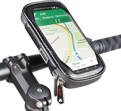 ROTTO Bike Phone Mount Bicycle Cell Phone Holder Handlebar Bag Anti-shake Waterproof with 360° Rotation Three Sizes