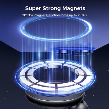 UGREEN Phone Mount for Magsafe Air Vent Car Mount Magnetic Never Block Phone Holder Strengthen Magnetic Power Compatible with iPhone 17 16 15 Pro Max 14 13 12 Pro Mini MagSafe Case