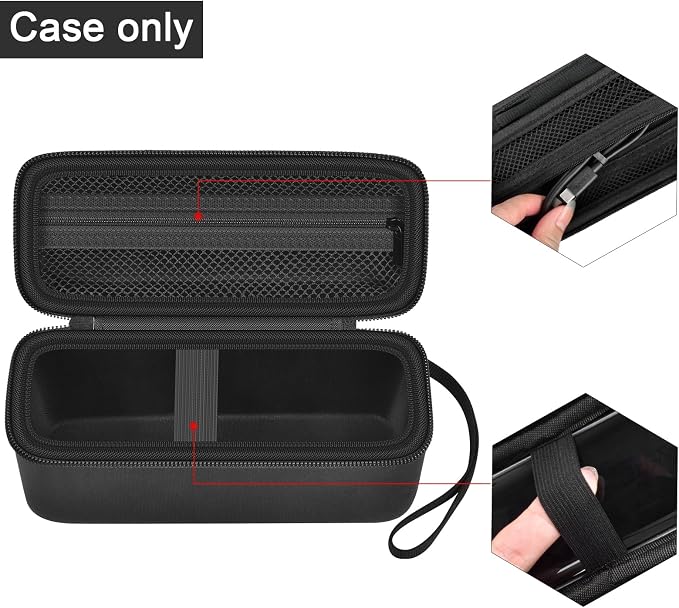 Protective Storage Case for Anker 737 Power Bank (PowerCore 24K 140W) -Hard Shell Organizer with Custom Fit, Interior Mesh Pocket & Sturdy Zipper for On-The-Go Essentials (Case Only)