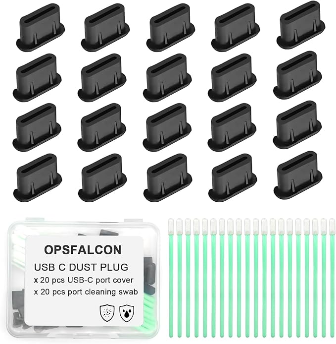 USB C Dust Plug Silicone USB C Anti Dust Port Cover Type C Charging Port Protectors Plug Compatible with iPhone 15 16 17 Pro Max Plus Samsung Galaxy Google Pixel and All USB Type C Ports