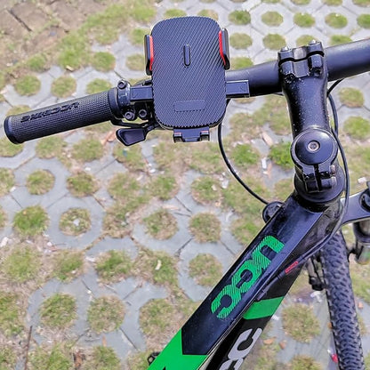 Bike Phone Mount,Motorcycle Phone Mounts, Aluminum Alloy Mounting Base Handlebar Cellphone Holder for Bicycle Motorcycle ATV Mirror Pole Fits 4''-7'' Smartphones (Bike Phone Mount)