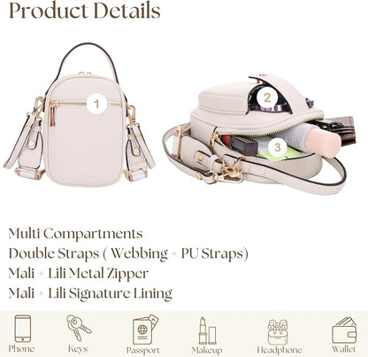 Mali+Lili Gail Vegan Leather Multi Compartment Crossbody Bag