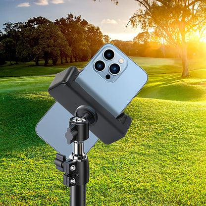 Universal Cell Phone Tripod Mount Adapter, Phone Holder Clip Connector Head Used for Monopod Selfie Stick Travel Mini Flexible Tripod and More, 1 Pack