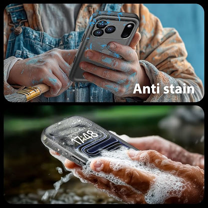 SPORTLINK for iPhone 17 Pro Waterproof Case - Built in Screen Protector Rugged Dustproof/Full Body Shockproof/Military Dropproof/Heavy Duty, Sealed Protective Cover for iPhone 17 Pro 6.3 inch Black
