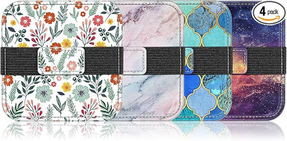 Fintie Screen Cleaning Pad, [4 Pack] Soft Cloth Wipes Screen Cleaner with Elastic Strap for iPad, iPhone, MacBook, Tablets, Laptop (Galaxy)
