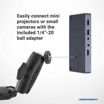 ARKON Mounts Remarkable Creator Pro+Plus, Phone Holder and Tablet Mount for Content Creation, Includes LED Phone Clip On Ring Light, Pink Extension Pole, for Content Creators, Live Streamers & More