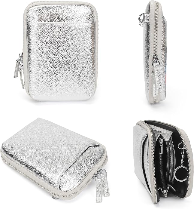 befen Genuine Leather Crossbody Cell Phone Purse for Women, Small Zip Around RFID Blocking Crossbody Wallet Bags
