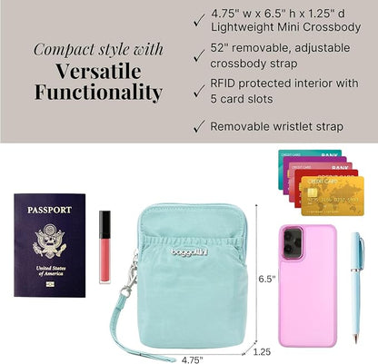 Baggallini Bryant Pouch Small Crossbody Bag for Women - Phone Purse with Crossbody Strap - Lightweight Crossbody Pouch