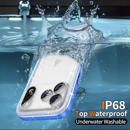 Cozycase TOP Waterproof Case for iPhone 17 Pro Max - Military Heavy Duty 360 Shockproof Full Body with Screen Camera Protector Double IP68 Water Dust Drop Proof Hard Rugged 17PM Front Back Slim Cover