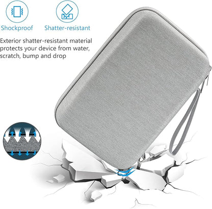 ProCase Hard Travel Electronic Organizer Case for MacBook Power Adapter Chargers Cables Power Bank Apple Magic Mouse Apple Pencil USB Flash Disk SD Card Small Portable Accessories Bag