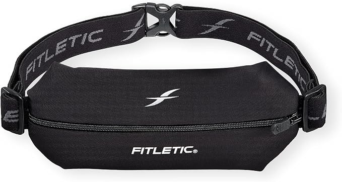 Fitletic Active Lifestyle Fanny Pack & Mini Sports Running Belt For Men & Women – Lightweight, Low Profile- Ultra-Soft Expandable Lycra Pouch - Fits All Phones – Inner Pocket