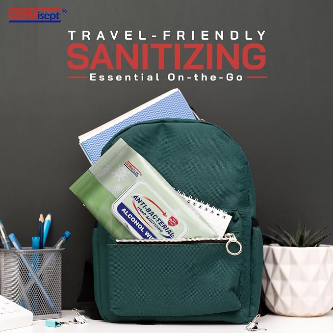 Advanced 75% Alcohol Antiseptic Hand Sanitizer Multipurpose Wipes (50 Count x 1 Pack = 50 Wipes)