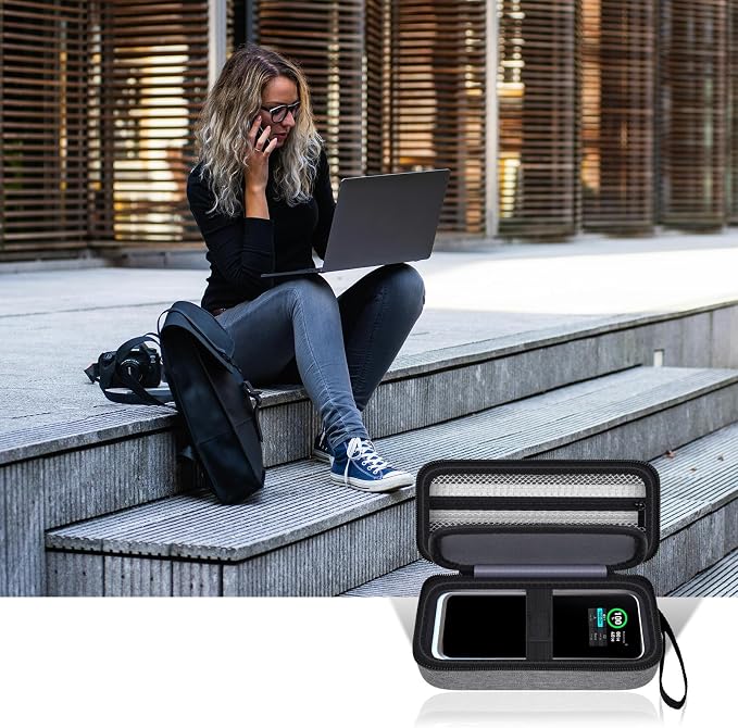 Case Compatible with Anker Prime Power Bank 27,650mAh 250W &20,100mAh 220W 3-Port Portable Charger, Battery Charging Station Carrying Travel Storage Holder for Chargers, Grey(Box Only) (Grey)