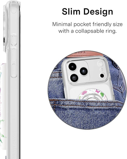 VELVET CAVIAR Compatible with MagSafe Phone Grip 2.0 | Cute Magnetic Ring Holder | Finger Loop Kickstand | Pop On Accessory for iPhone 17, 16, 15, 14, 13, 12 | Wicked for Good