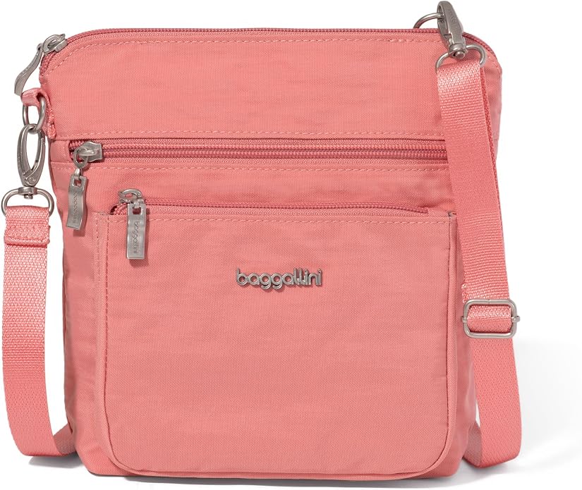Baggallini Modern Pocket Crossbody Bag for Women, 8.5"x8.5" Handbag Purse with RFID, Lightweight Water-Resistant