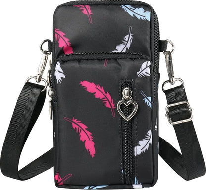 Little Purse Cell Phone Crossbody Case Bag for Pixel 6 Pro, Galaxy S22 Ultra, S21 FE, Z Fold 4, Note 20, A03S OnePlus 10 Pro