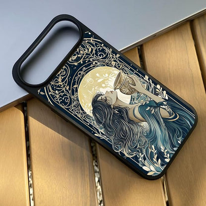 Constellation Series - Aquarius Designs Magnetic for iPhone 17 air Case, Tarot Style Model Glass Phone Cover, Compatible with Magsafe, Pocket-Friendly - fits iPhone 17 air Case for Women