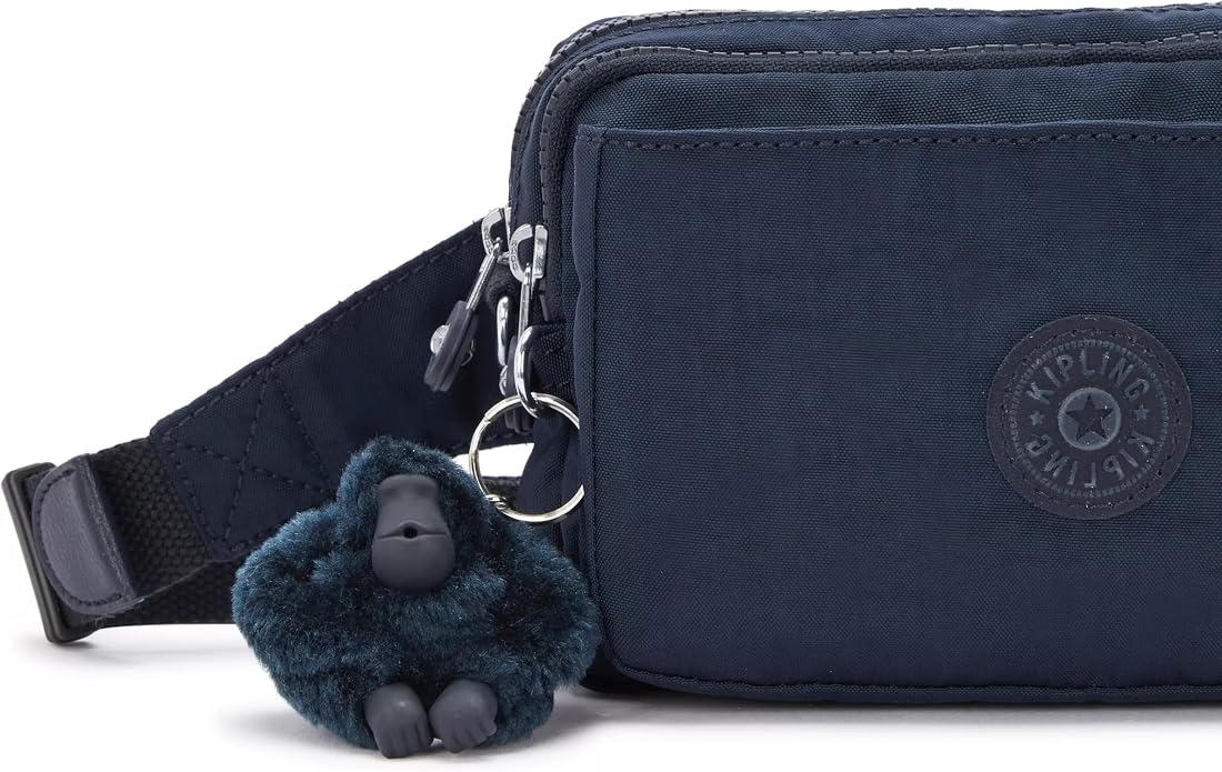 Kipling Women’s Abanu Multi Crossbody Bag, Lightweight, Adjustable Nylon Waist Pack with Multi-Compartment Zip Pockets