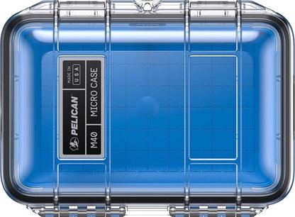 Pelican M40 Micro Case (Blue/Clear)