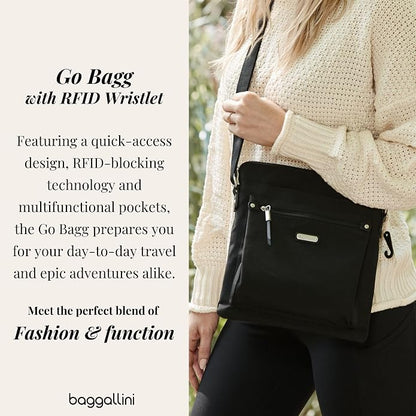Baggallini womens Go Bagg With Rfid Phone Wristlet