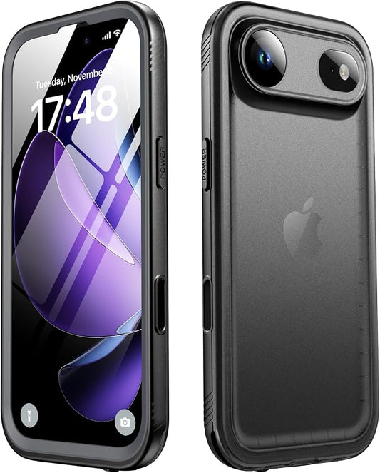 SPORTLINK for iPhone Air Waterproof Phone Case - Built in Screen Protector Shockproof/Military Rugged Dropproof/Dustproof/Heavy Duty, 360 Full Body Protective Cover for iPhone Air 6.5 Black