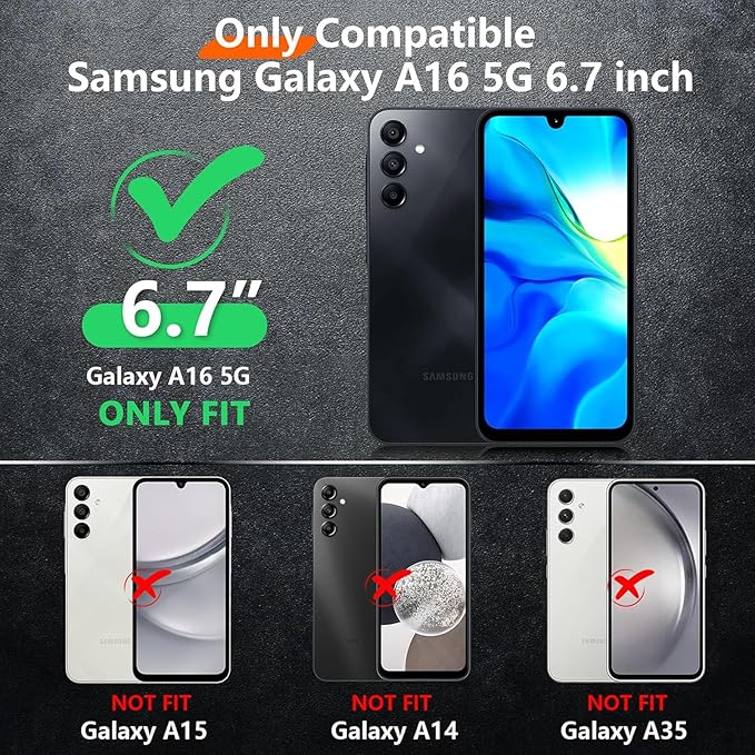 Battery Case for Galaxy A16/A17, 10000mAh High Capacity Portable Charger Case, Rechargeable Smart Battery Pack Compatible with Galaxy A16 A17 6.7 inch Charging, Support Wireless & Carplay - Black