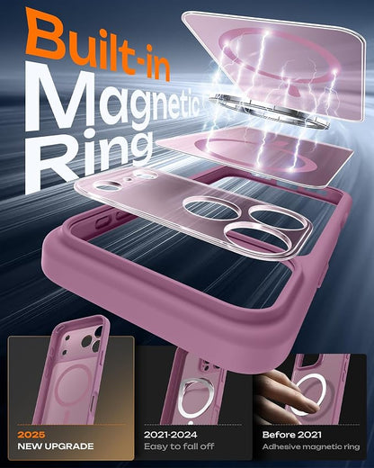 TOCOL for iPhone 17 Pro Max Case, Compatible with Magsafe Charger, Full Camera Protection, Translucent Matte for iPhone 17 Pro Max Phone Case 6.9 inch (Lilac Purple)