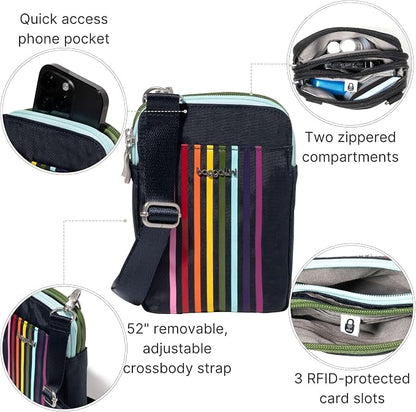 Baggallini Women's Modern Take Two Rfid Crossbody