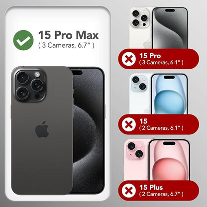GONEZ for iPhone 15 Pro Max Case Silicone, Compatible with Magsafe, Camera Protector + Screen Protector, Soft Anti-Scratch Microfiber Lining, Liquid Silicone Shockproof Phone Cover, Brown
