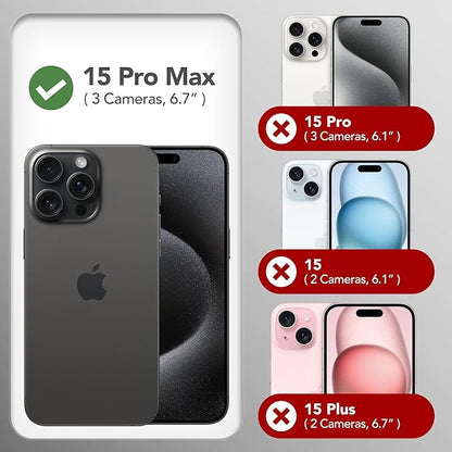 GONEZ for iPhone 15 Pro Max Case Silicone, Compatible with Magsafe, Camera Protector + Screen Protector, Anti-Scratch Microfiber Lining, Liquid Silicone Shockproof Phone Cover, Lavender Gray