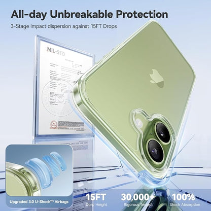CASEKOO for iPhone 17 Case Smooth Crystal Clear, Patented Anti-Yellow & Virgin TPU, 15FT Military-Grade Drop Protection, Slim Transparent Women Men Funda para for iPhone 17 Phone Case 6.3 inch, Clear