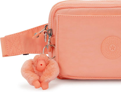 Kipling Women’s Abanu Multi Crossbody Bag, Lightweight, Adjustable Nylon Waist Pack with Multi-Compartment Zip Pockets